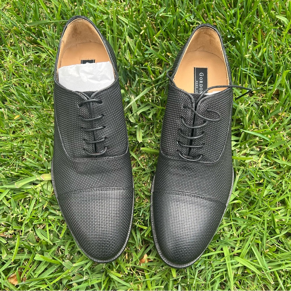 Gordon Rush Cap Toe Oxford Black